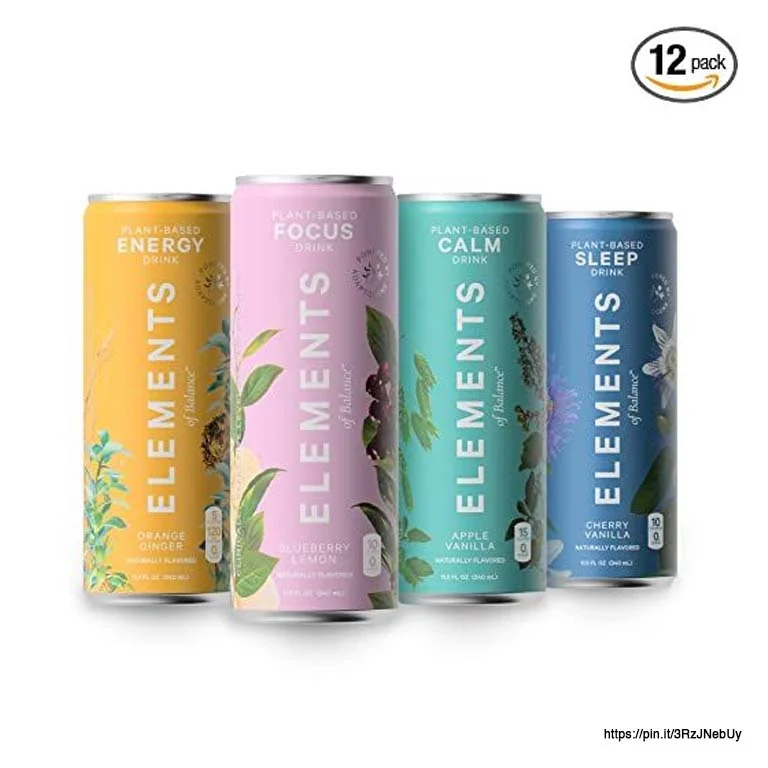 Modern nootropic drink packaging design for functional brain health beverages