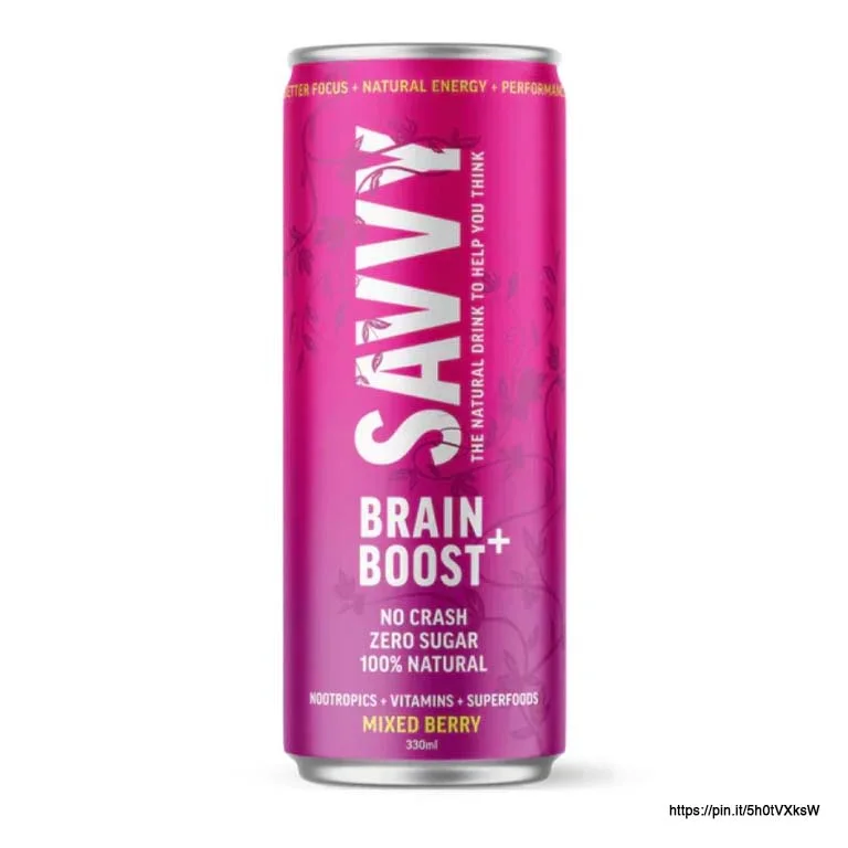 Bold nootropic drink packaging design built for high shelf visibility