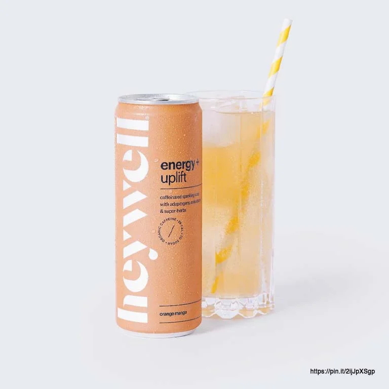 Brain focus nootropic beverage packaging design with premium supplement positioning