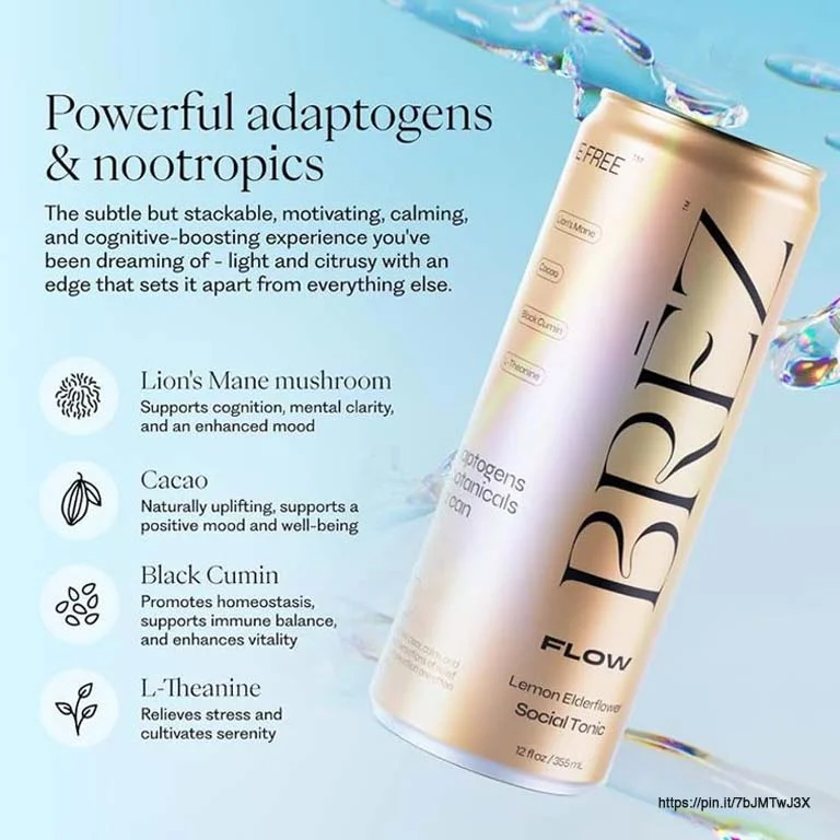 Premium nootropic beverage branding and packaging design for competitive supplement market