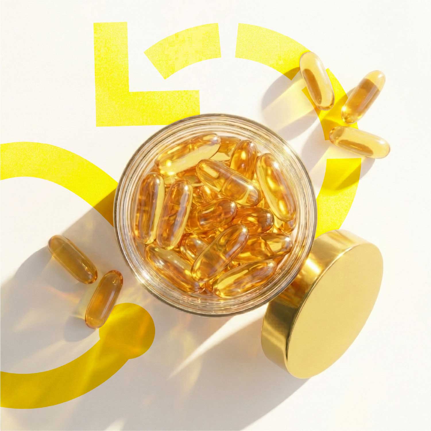 The Let's Supp wordmark with its infinity structure applied across packaging