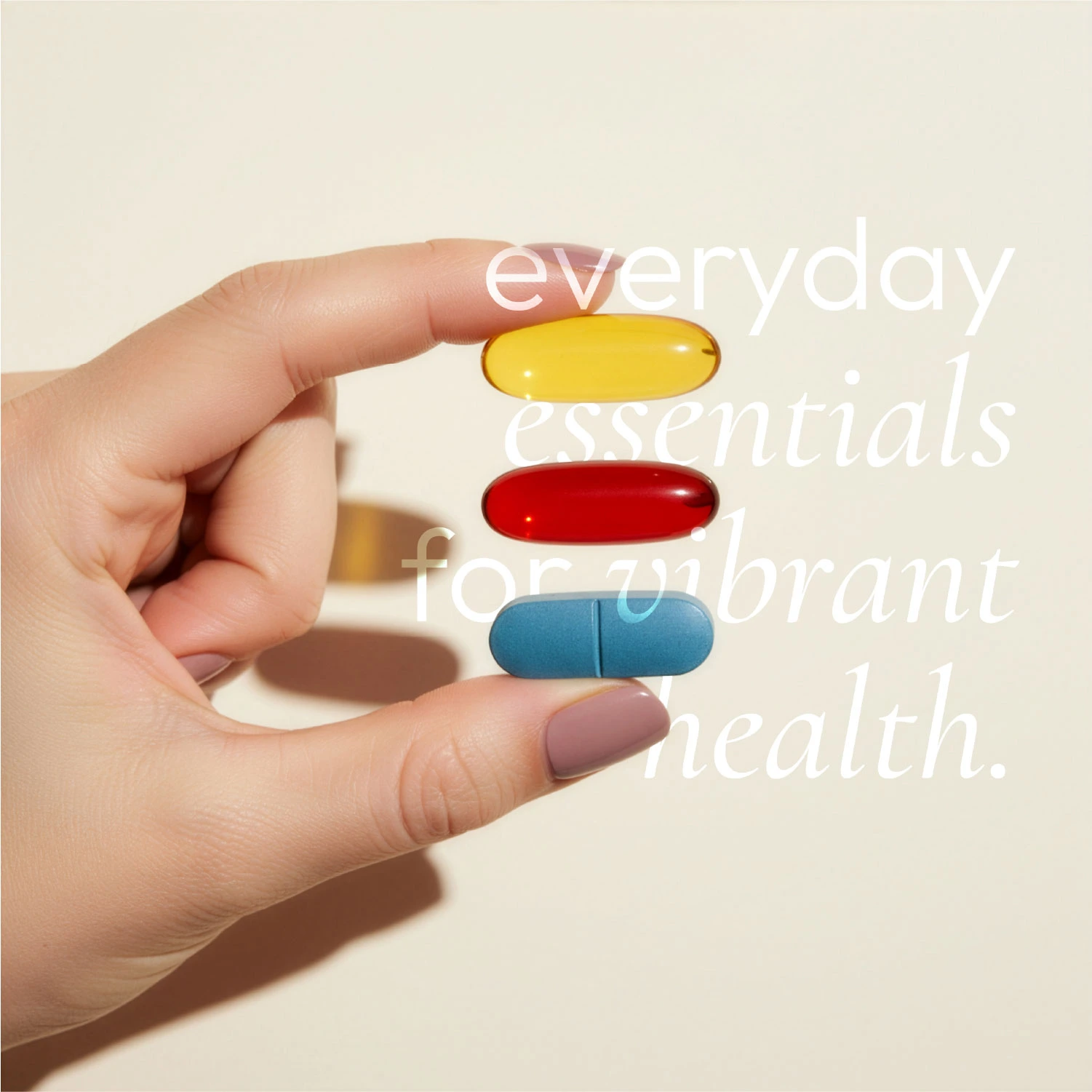 Let's Supp wellness product branding detail reflecting the continuity concept