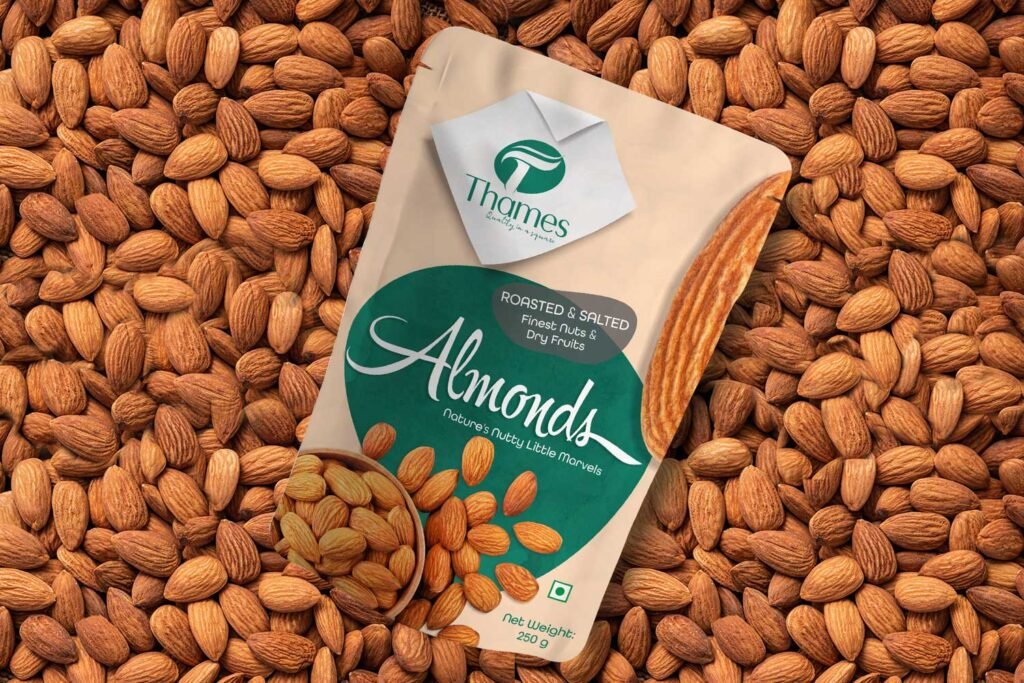 thames almond packaging designing