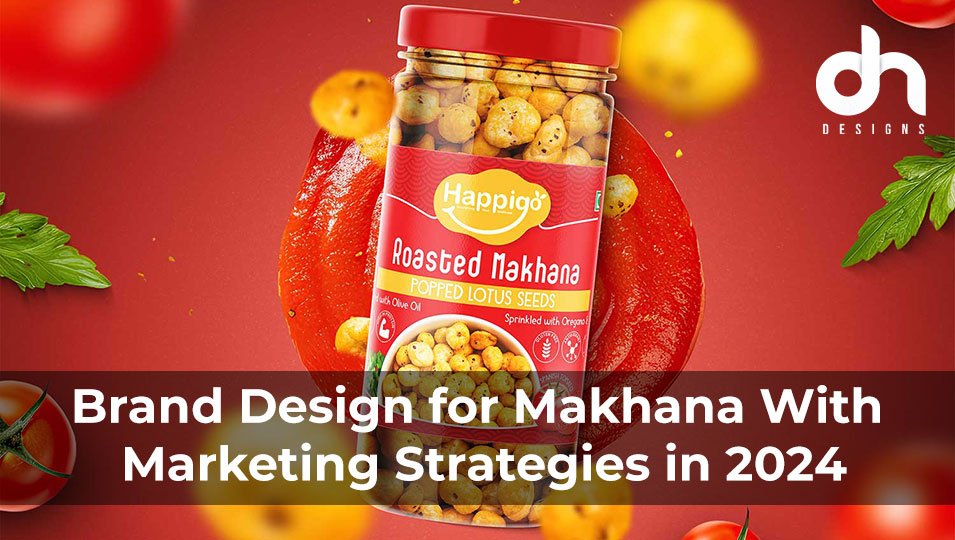 Brand Design for Makhana, Makhana Brand Design, Makhana packaging Design, Makhana pouch Design, Makhana label Design